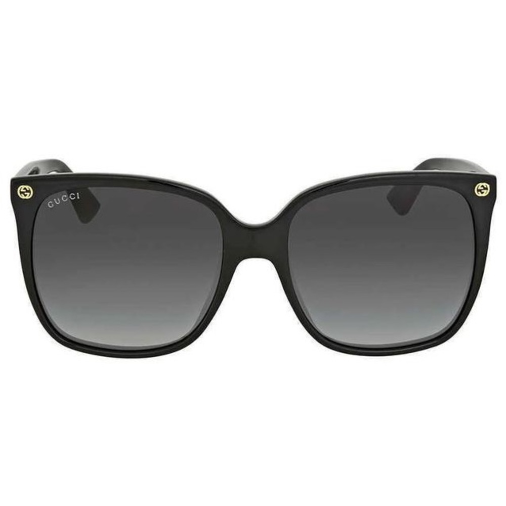 Gucci Black Gg0022s 001 Cat Eye Square Sunglasses - Picture 6 of 12